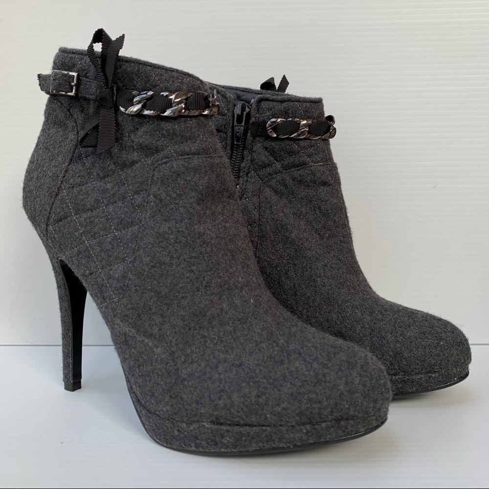 Beverly Feldman Quilted Ankle Boots